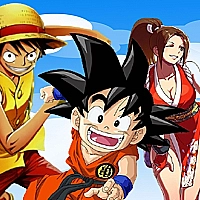 Goku, Luffy & Mai Run Game Cover
