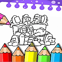 Coloring Book for Among Us Game Cover