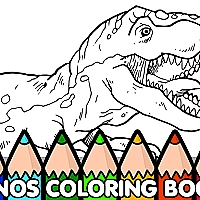 Dinos Coloring Book Game Cover