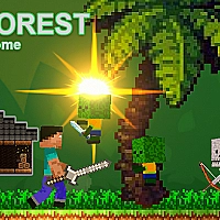 Noob vs Zombies - Forest biome Game Cover