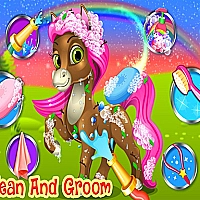 Unicorn Pony Pet Salon Game Cover