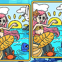 Mermaids: Spot The Differences Game Cover