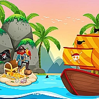 Pirate Travel Coloring Game Cover