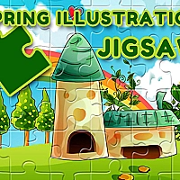 Spring Illustration Puzzle Game Cover
