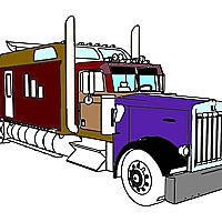 American Trucks Coloring Game Cover
