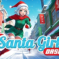 Santa Girl Dash Game Cover