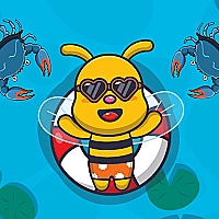 Swimming Bee Game Cover