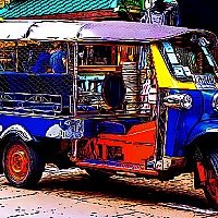Tuk Tuk Tricycle Puzzle Game Cover