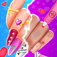 Valentine Nail Salon Game Cover