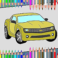 American Cars Coloring Book Game Cover