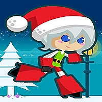 Santa Girl runner Game Cover