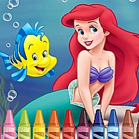 4GameGround - Little Mermaid Coloring Game Cover