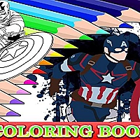 Coloring Book for Captain America Game Cover