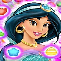 Jasmine Aladdin Match 3 Puzzle Game Cover