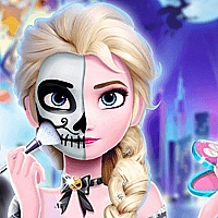 Elsa Halloween Party Tattoo Game Cover