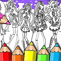 Monster High Coloring Book Game Cover