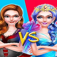 Fairy Princess Dress Up VS Witch Makeup Game Cover