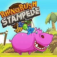 Rhino Rush Stampede Game Cover