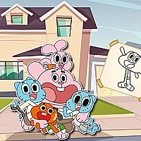 World Of Gumball Coloring Game Cover