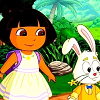 Dora Happy Easter Differences Game Cover