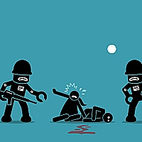 Military Soldiers In Battle Jigsaw Game Cover