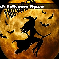 Witch Halloween Jigsaw Game Cover