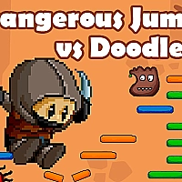 Dangerous Jump vs Doodle Jump Game Cover