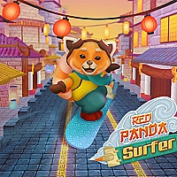 Red Panda Surfer Game Cover
