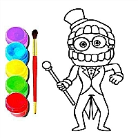Digital Circus Click and Paint Game Cover