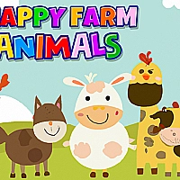 Happy Farm Animals Game Cover