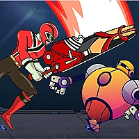 Power Rangers Kill Robots Game Cover