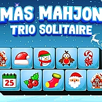 Xmas Mahjong Trio Solitaire Game Cover