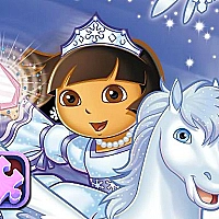 Dora Winter Holiday Puzzles Game Cover