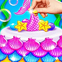 Mermaid Cake Cooking Design - Fun in Kitchen Game Cover
