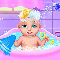 Newborn Twin Baby Care Game Cover