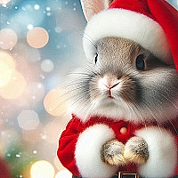 Cute Christmas Animals Jigsaw Game Cover