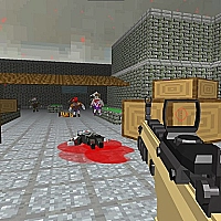 Pixel Apocalypse Shooting Zombie blocky combat Game Cover