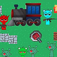 Sprunki Dead Rails Game Cover
