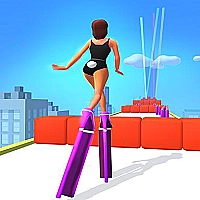 high tower heels rush run 3d-fat pusher high heel Game Cover