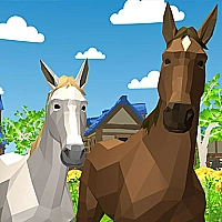 Horse Family Animal Simulator 3D Game Cover