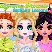 Stayhome Princess Makeup Lessons Game Cover