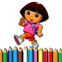 BTS Dora Coloring Book Game Cover