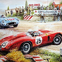 Painting Vintage Cars Jigsaw Puzzle Game Cover