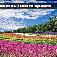 Colourful Flower Garden Jigsaw Game Cover