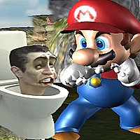 Super Spy Mario VS Skibidi Toilet Game Cover