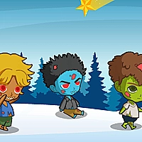 Zombie Bros In Frozen World Game Cover