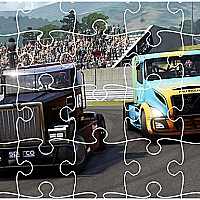 Racing Trucks Jigsaw Game Cover
