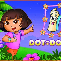 Dora Dot to Dot Game Cover