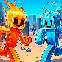 Fire and Water Stickman Game Cover