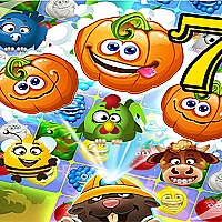 Funny Faces Farm Match3 Mermaid - treasure game  Game Cover